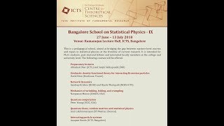 Interacting particle systems (Lecture 01) by Anupam Kundu