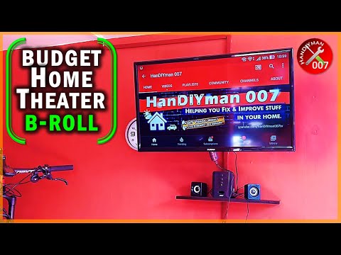 Home Theater in Garage on a Budget (Epic DIY Project B Roll)