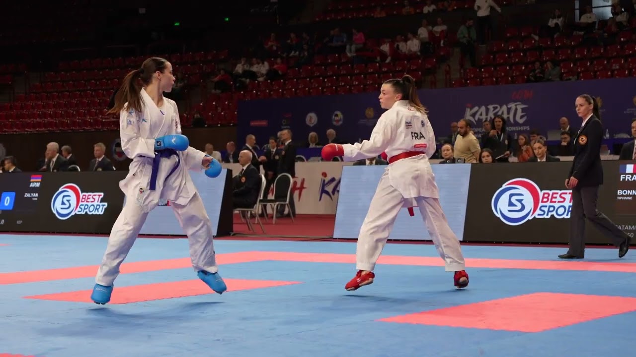 Yerevan 2025 //  FEMALE KUMITE -50 KG: BONNARDE TIPHAINE (FRANCE) vs SGARDELLI EMA (CROATIA)