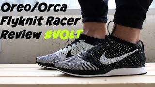 Frenesí Peculiar gatear Oreo" A.K.A. "Orca" Volt Flyknit Racers Review w/ On Feet - YouTube