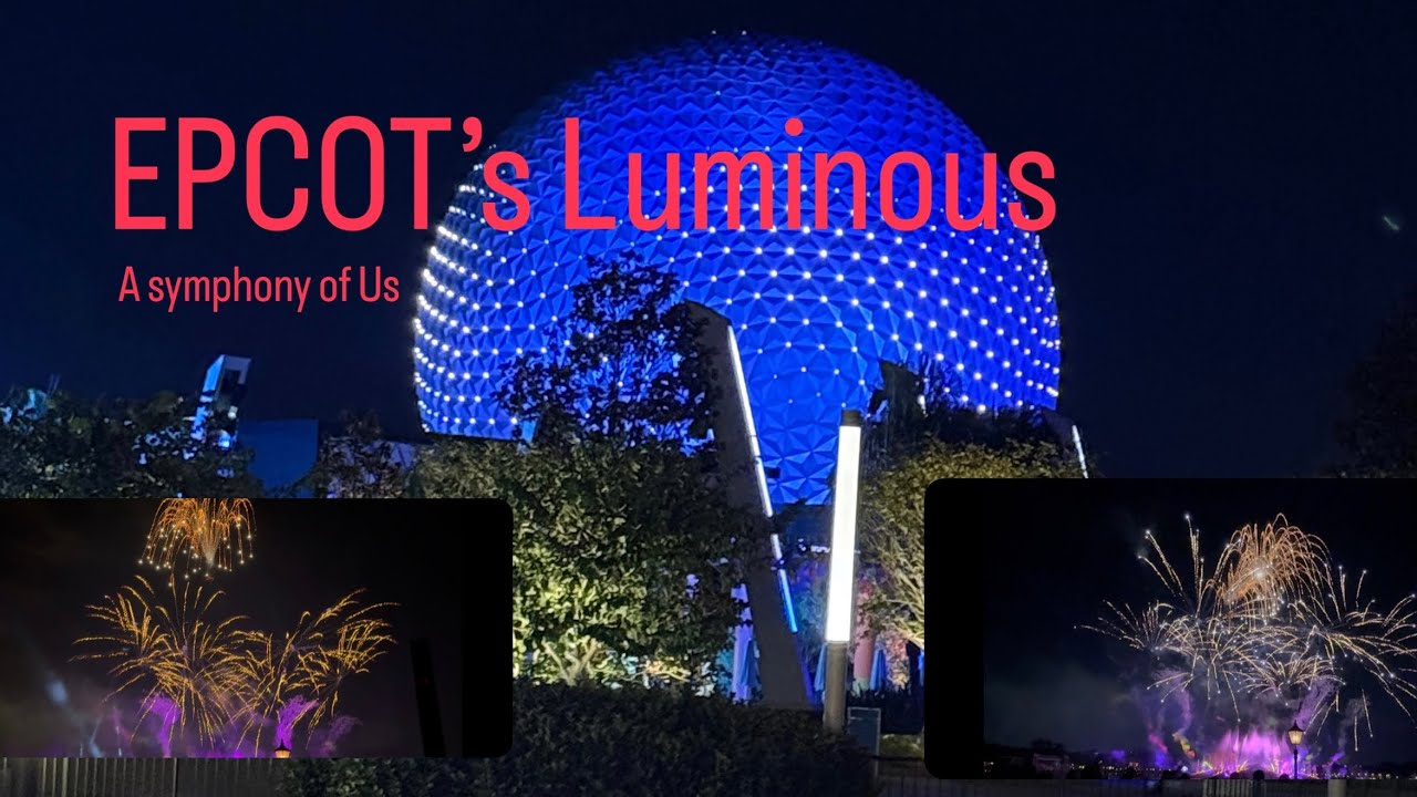 Luminous- The Symphony of Us @ Epcot 🎆 Guess where I filmed from… 