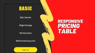 Responsive pricing table HTML & CSS | Neumorphism CSS Examples