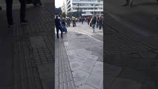 Απρόκλητη επίθεση της αστυνομίας στην συγκέντρωση στο Σύνταγμα