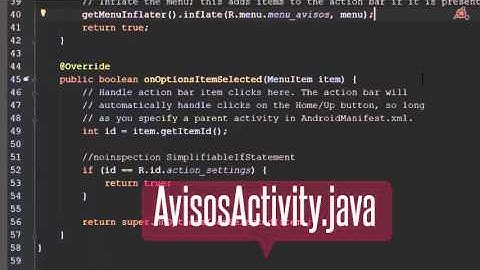 23.- Curso Android Studio. Configurar el Menú Overflow.