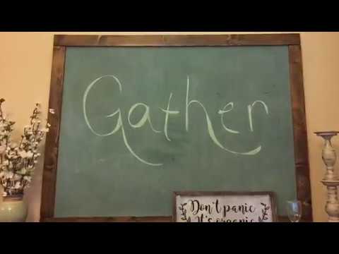 How to build a chalkboard/mirror frame