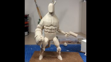 Sculpting Hellboy in plastiline - making of a professional collectible.