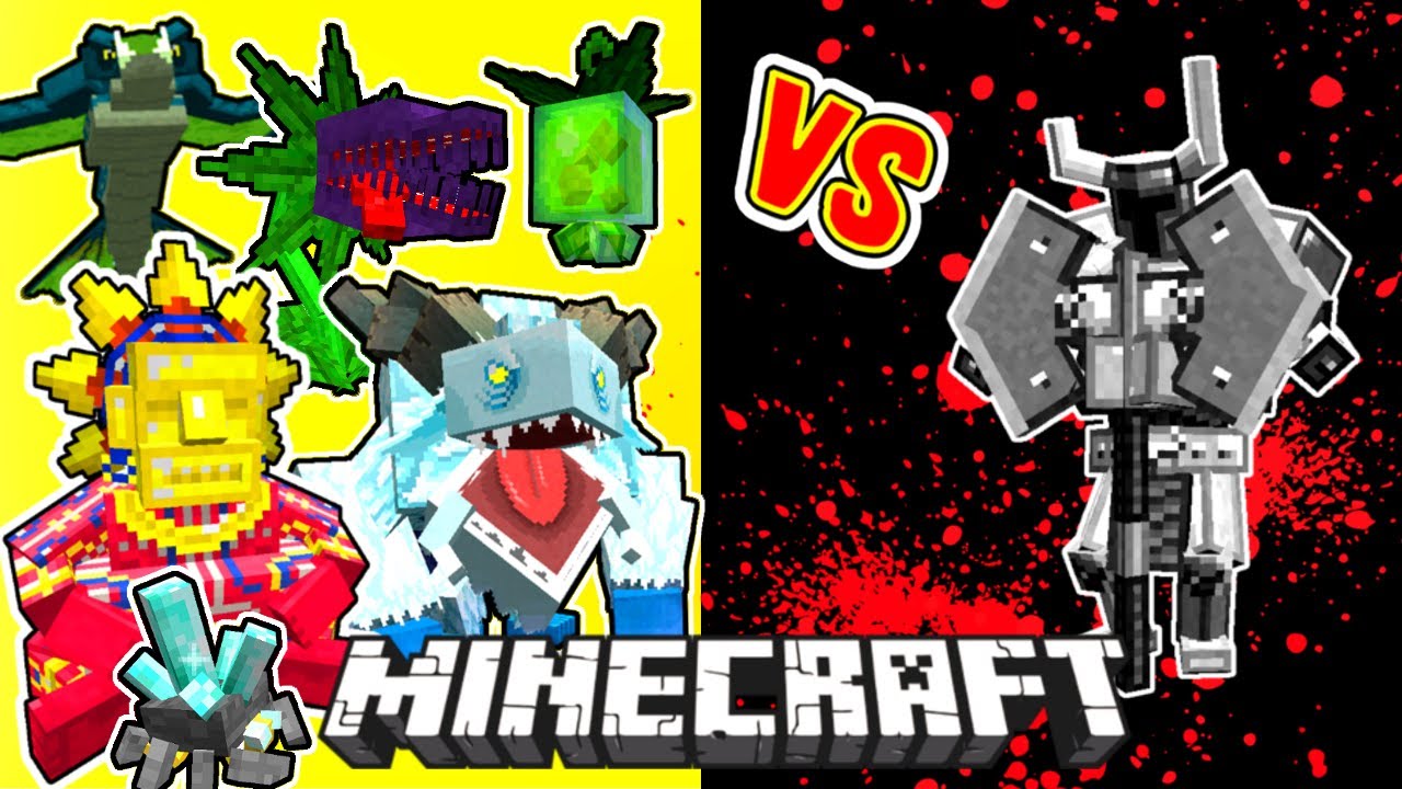 Ferrous Wroughtnaut Vs. Mowzie's Mobs Monsters in Minecraft