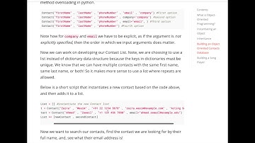 Primer in Python - Store and Search Objects // Leila Abdelrahman