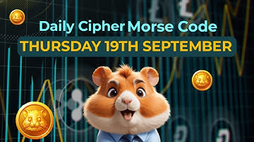 September 19th Hamster kombat daily cipher for today - Your morse code guide