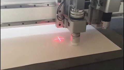 cnc oscillating knife cutting machine with creasing wheel for carton box making #knifecuttingmachine