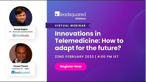 Innovation in Telemedicine: A Step Towards Virtual Healthcare replay ||