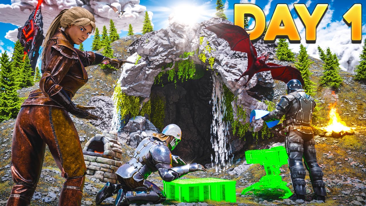 We Built The NEW Biggest Fjordur Cave in ARK: Survival Evolved
