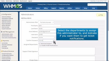 WHMCS: How to Manage Administrators