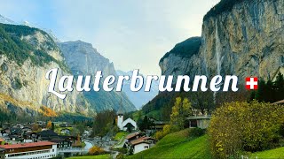 Lauterbrunnen walking tour 4K - A stunning village in Bernese Oberland, Switzerland!