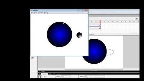 How to make a rotating moon on a planet animation using macromedia
