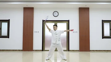 form 11: Wind and Fire Dual Wheels | 42 Forms Tai Chi Softball (Rouliqiu), teaching and demo