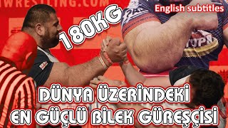 180 KG AĞIRLIĞINDA DÜNYA ÜZERİNDEKİ EN GÜÇLÜ BİLEK GÜREŞÇİSİ LEVAN SAGİNASHVİLİ | English Subtitles