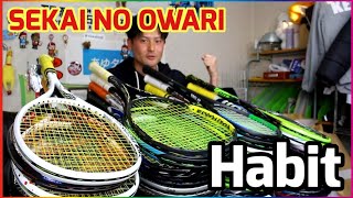 ソフトテニスラケットに囲まれながらSEKAI NO OWARI/Habit歌ってみた！