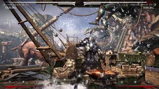Ex-Ice Bomb + Dive Kick + Upper Cut  Interactable Cyber Sub-Zero  Kombo
