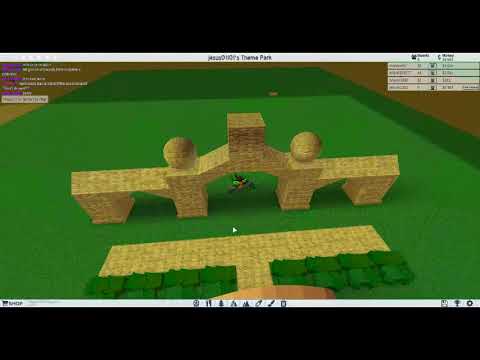 How To Build An Entrance On Theme Park Tycoon 2 Youtube - roblox theme park tycoon build a house youtube