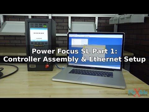 Atlas Copco Power Focus SL Tutorial Part 1 - Assembly and Ethernet Setup