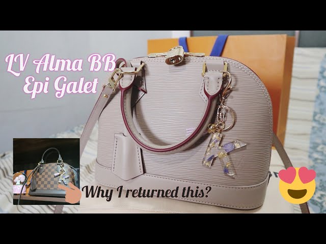 Louis Vuitton Neo Noe BB Epi Galet Unboxing, First Impression & Try-on, Comparison w/ Alma BB