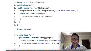Java - Ders 60: StringTokenizer