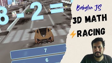 Math Racing Game in 3D | Babylon.js Web Game | Gamified Learning with Speed Boosts