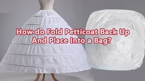 How do fold hoop skirt crinoline petticoat back up and place into a bag?