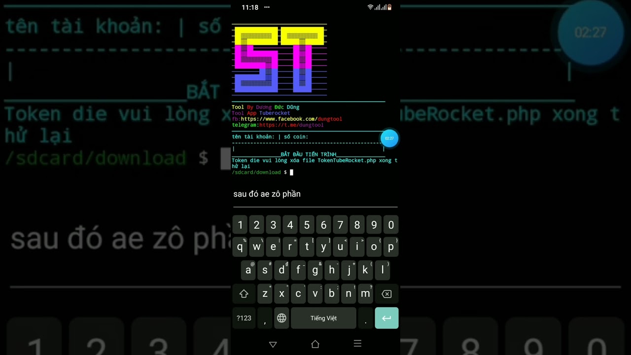 [Support] Cách Fix Lỗi Token Die Tool Auto Tuberocket