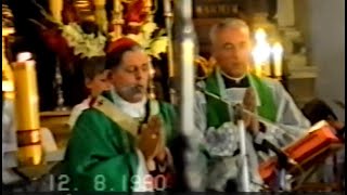 Prymas Polski Józef Glemp w Radzyminie w 70 rocznicę Bitwy pod Radzyminem - 12.08.1990