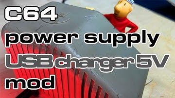Commodore C64 power supply - 5V mod with USB charger