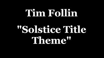 Tim Follin - Solstice Title Theme drum cover