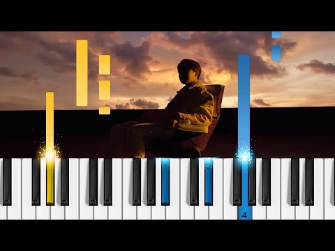 j-hope - Airplane - EASY Piano Tutorial