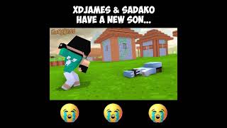 XDJAMES AND SADAKO NEW SON #shorts #sad #minecraftanimations