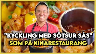 Kyckling med Sötsur sås av en Äkta Kines | Pappa Poon!