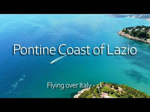 Pontine Coast of Lazio【Flying Over Italy】Drone 4K - Scenic Relaxation