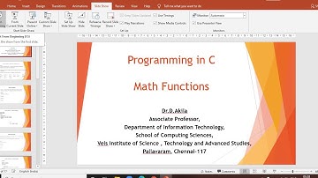 Math Function in C Programming