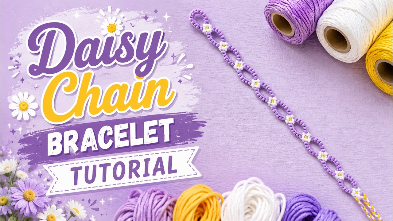 DaisyChain, BraceletPattern #76616, flower cute shaped chain