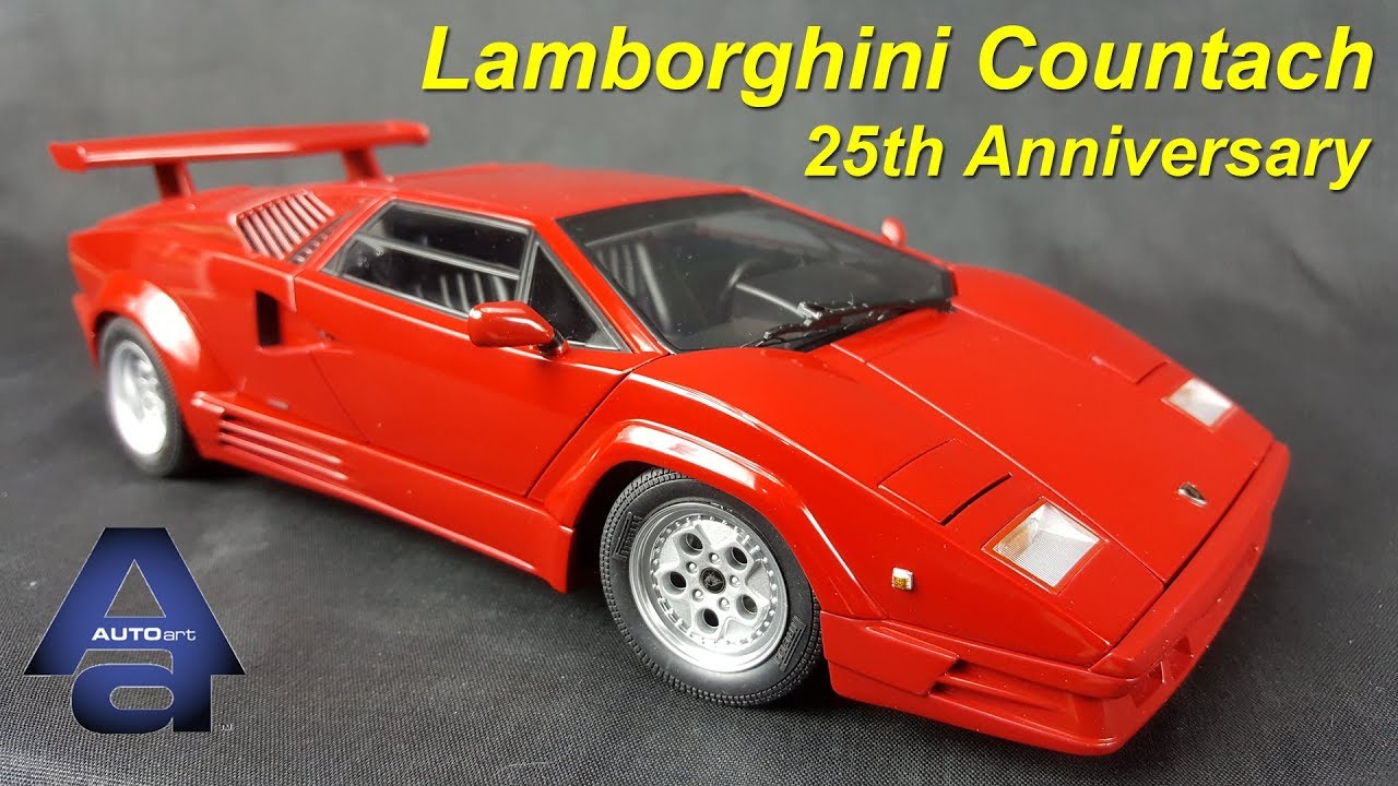 Autoart 1 18 Lamborghini Countach 25th Anniversary Youtube
