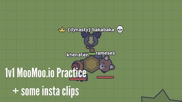 Moomoo.io 1v1 practice + a few insta clips