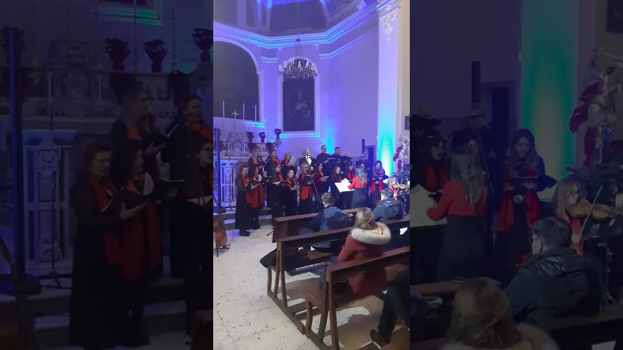 Canti natalizio corale a r s sonora con la partecipazione straordinaria del tenore nino mennella ed