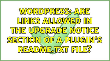 Wordpress: Are links allowed in the Upgrade Notice section of a plugin