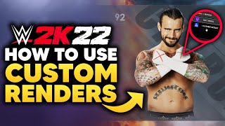 WWE 2K22: How To Use Custom Renders/Portraits! (EASY Tutorial)