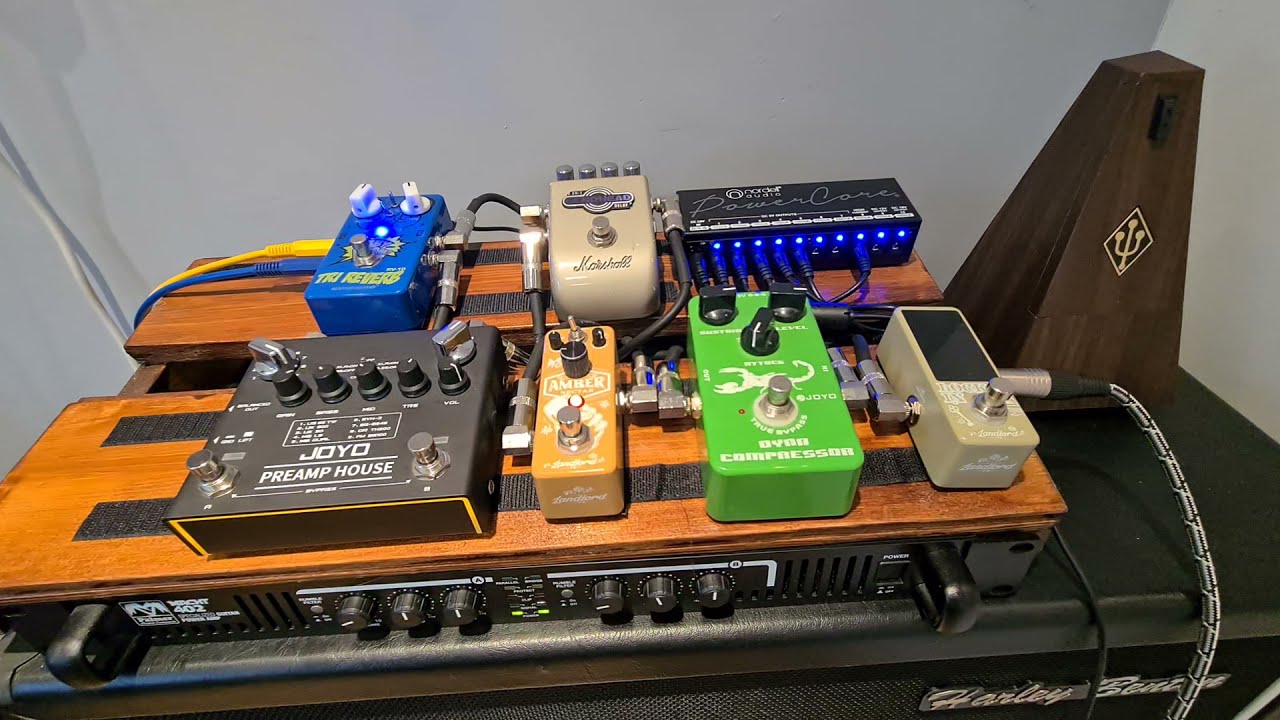 Budget Metal Pedal Board Joyo Preamp House, Palmer 402, Marshall