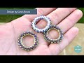 25mm Peyote Circle Charm Tutorial | Beaded Component | Interchangeable Earrings Charm | DIY & Crafts