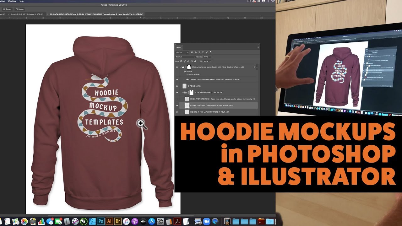 Download Hoodie Mockups in Photoshop and Illustrator - YouTube
