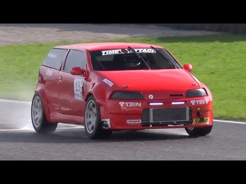 Fiat Punto Gt Turbo Roof Chop On Track 2 0l Lancia Delta Engine Swap Onboard Youtube