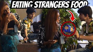 Eating Strangers food prank on Girl 🤢🤮 Epic Reaction 😜 Addy Gags