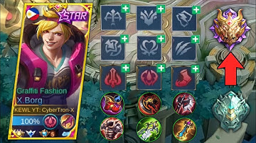 NEW X.BORG BUILD AND EMBLEM SET 2023 TO EASY RANK UP IN THIS SEASON 27 | MLBB